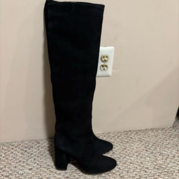 & Other Stories Black Suede Knee High Boot- Size 10.5 - Picture 6 of 14